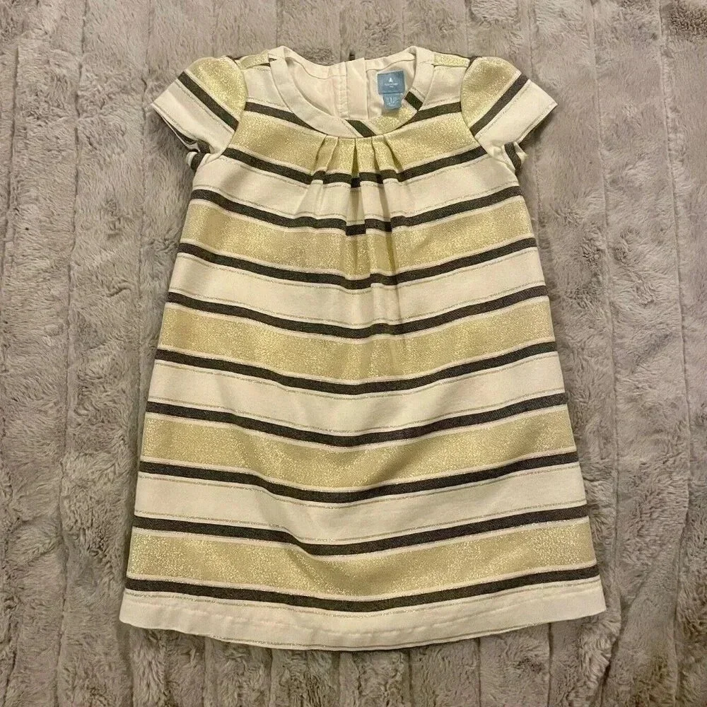 Gap Blue and Gold Sparkle Dress Size 4 Years